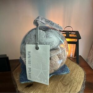 Barefoot Dreams Cozy Hair Accessories Set cream, sage and gray